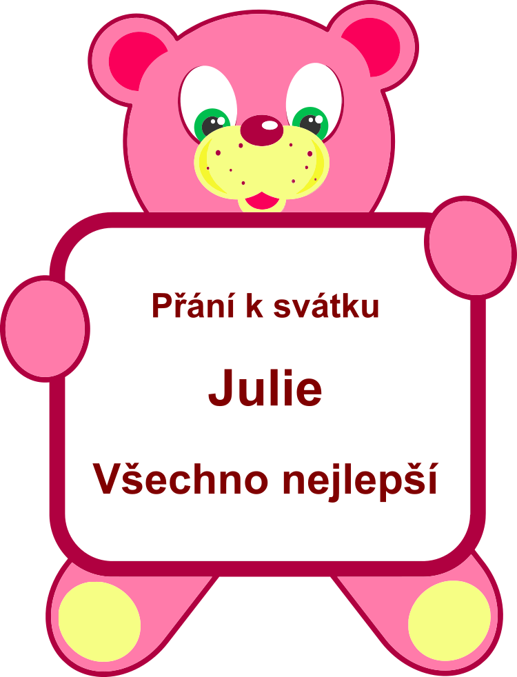 P��n� k sv�tku Julie, gratulace k jmenin�m podle jmen, p��n��ko, texty, obr�zky