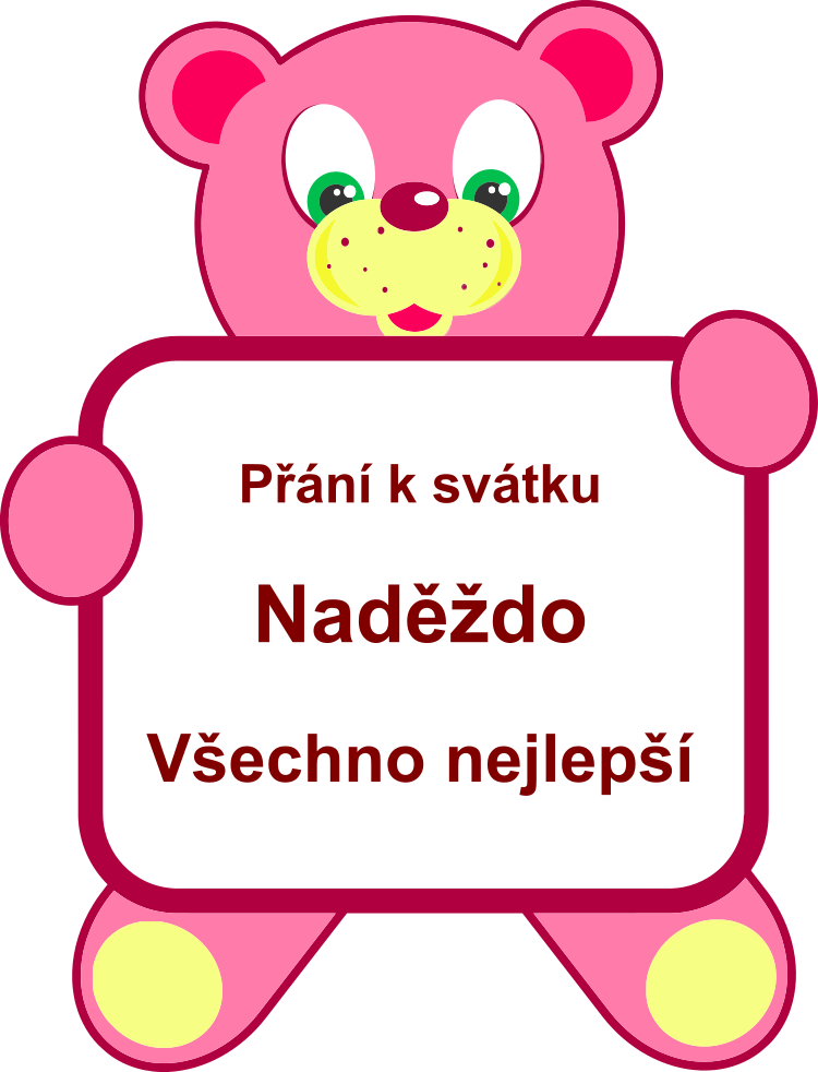 P��n� k sv�tku Nad�da, gratulace k jmenin�m podle jmen, p��n��ko, texty, obr�zky