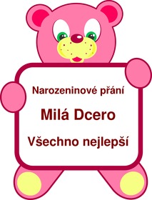 Blahop��n� k narozenin�m, gratulace  Pro dceru, sms texty a obr�zky, narozeninov� p��n�, p��n��ka